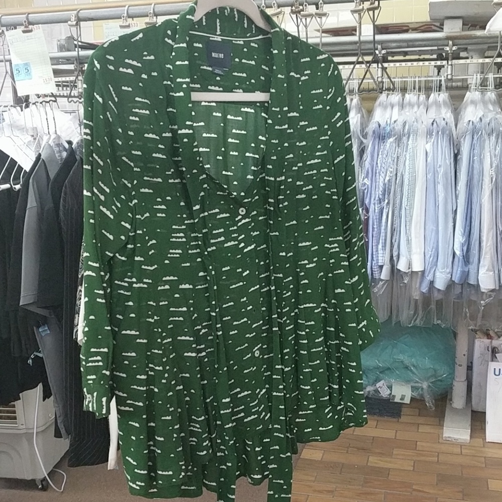 Green blouse